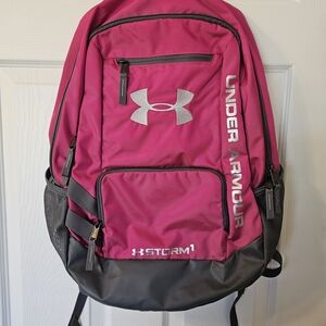 Under Armour Storm 1 Pink and Gray Backpack